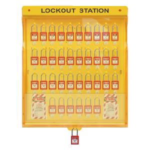 36 Locks Large Capacity Covered Safety Padlock Station