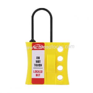 3mm Shackle Insulated Plastic Hasp 4 Padlock Holes