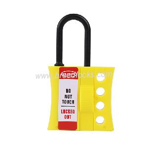 6mm Shackle Insulated Plastic Hasp 4 Padlock Holes 