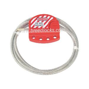 Adjustable 4mm or 6mm Cable Lockout Industrial Safety Device 