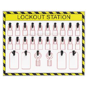 Custom Uncovered Lockout Station Wall Mounted PPC Lock Station
