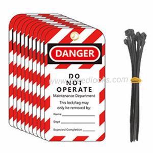DO NOT OPERATE PVC Safety Warning Tag OSHA LOTO Tag 