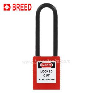 De-electric Plastic Padlock with 76mm Long Nylon Shackle A Type