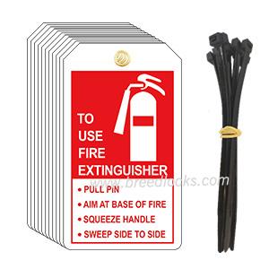 Fire Extinguisher Inspection Record Tags HOW TO USE Safety Tag