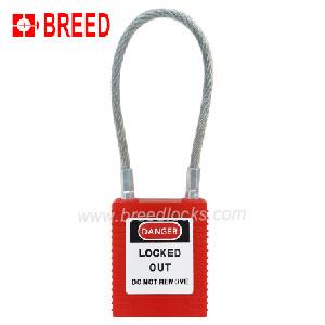  Plastic Coated Steel Cable Safety Padlock Key Alike and Different A Type