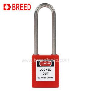 Plastic Padlock with 76mm Long Stainless Steel Shackle A Type