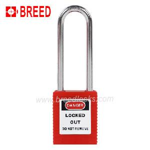 Plastic Padlock with 76mm Long Steel Shackle A Type