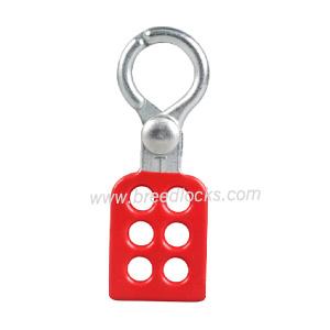 Red Industrial Safety 6 Holes Lockout Hasp with 1 inch Hook