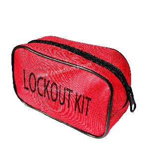 Red Small Personal Lockout Pouch Portable Lockout Kit Bag