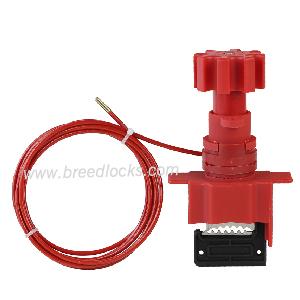 Universal Valve Lock With One Steel Cable Locking Accessory