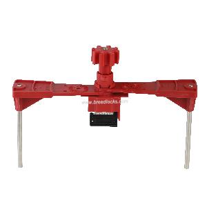Universal Valve Lock With Two Blocking Arms Lockout Tagout
